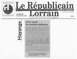 Le Républicain Lorrain del 16 settembre 2005