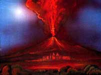 Il Vesuvio in eruzione del 1765