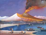 Eruzione del Vesuvio con la neve 1776