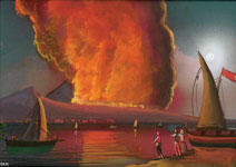 1830 - Eruzione del Vesuvio di notte